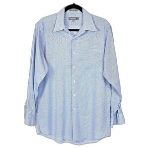 Today's Man Classic Fit Dress Shirt Light Blue Cotton - Men's Size 15.5 32/33